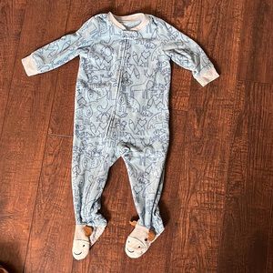 Carters fleece footie pajamas